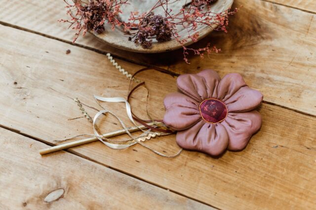 Różowa różdżka dla dziewczynki do zabawy ozdoba rose