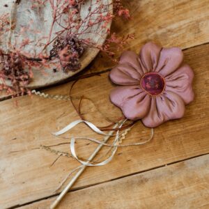 Różowa różdżka dla dziewczynki do zabawy ozdoba rose