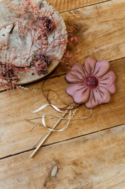 Różowa różdżka dla dziewczynki do zabawy ozdoba rose