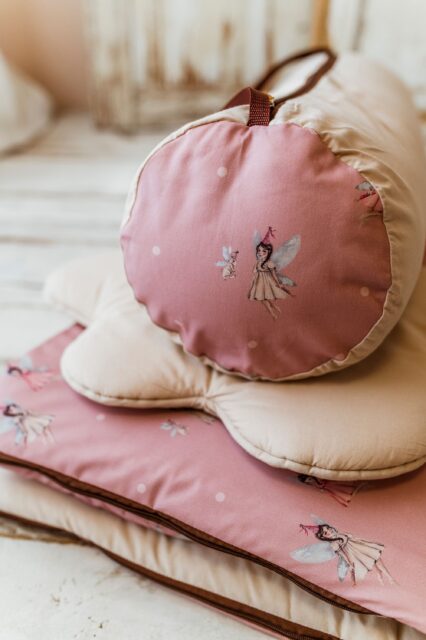 Różowy śpiworek do przedszkola dla dziewczynki 140×75cm