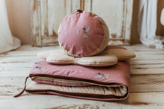 Różowy śpiworek do żłobka wróżki dla dziewczynki 120×60cm