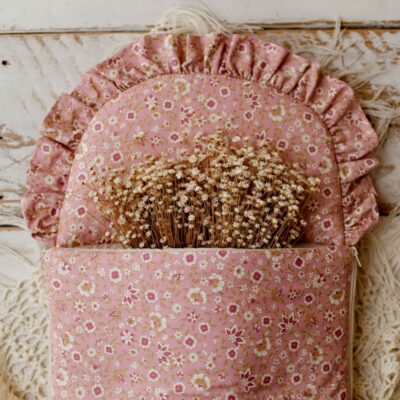 Różowy śpiworek niemowlęcy dla dziewczynki 100% bawełna