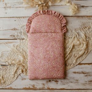 Różowy śpiworek niemowlęcy dla dziewczynki 100% bawełna