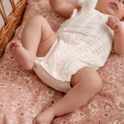 Różowy śpiworek niemowlęcy dla dziewczynki 100% bawełna