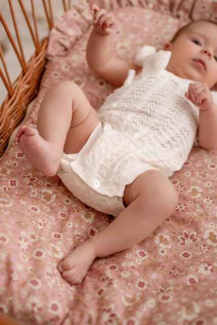 Różowy śpiworek niemowlęcy dla dziewczynki 100% bawełna