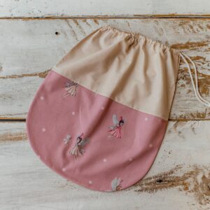 Różowy woreczek na pościel do przedszkola 50×70cm