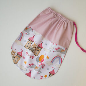 Różowy worek buciki do przedszkola dla dziewczynki 40×40