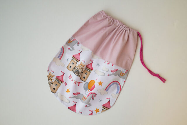 Różowy worek buciki do przedszkola dla dziewczynki 40×40