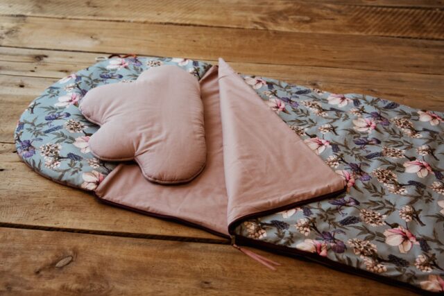 Śpiworek bawełniany do żłobka 0-3 lata kwiatki