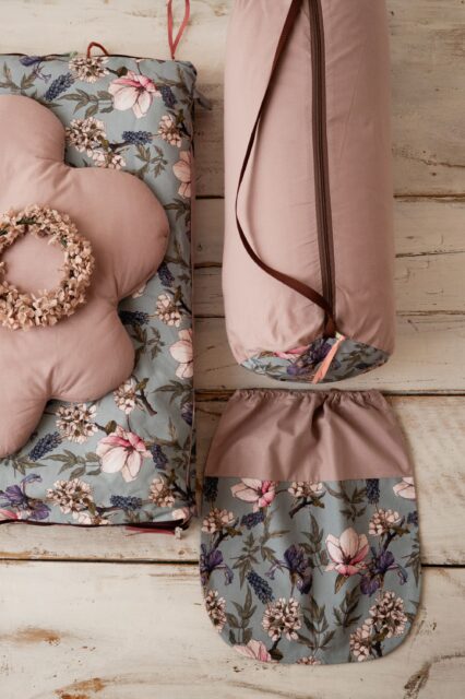 Śpiworek bawełniany do żłobka 0-3 lata kwiatki