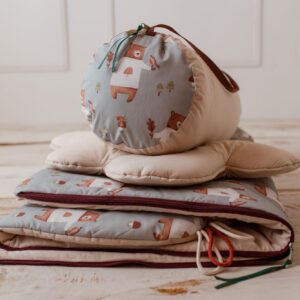 Śpiworek bawełniany do żłobka dla chłopca misie niebieskie