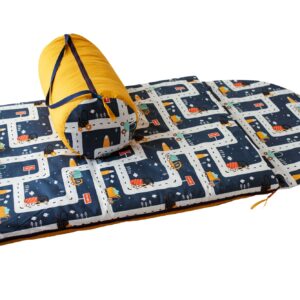 Śpiworek dla chłopca do przedszkola 140×75cm auta