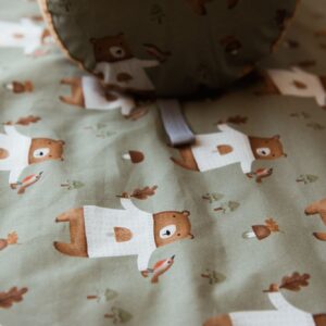 Śpiworek dla dziecka w misie zielony junior 3w1