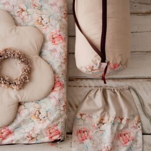 Śpiworek dla dziewczynki w różowe kwiatki junior 5-10lat