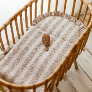 Śpiworek dla niemowląt na lato/zimę 40×75 w kwiatki