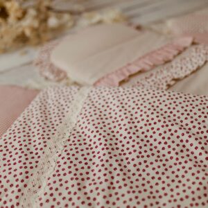 Śpiworek dla niemowląt na zimę/lato różowy w kwiatki