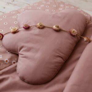 Śpiworek dla przedszkolaka 140×75cm różowy w kwiatki