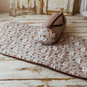 Śpiworek do przedszkola pościel premium bawełniana zestaw 3w1 misie beżowe