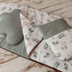 Śpiworek do przedszkola 140cmx75cm lot balonem