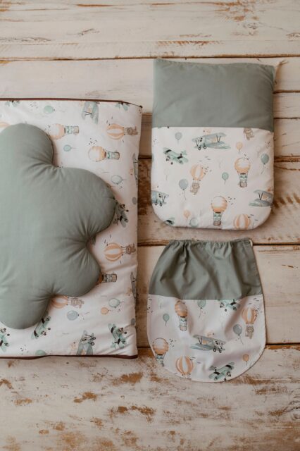 Śpiworek do przedszkola 140cmx75cm lot balonem