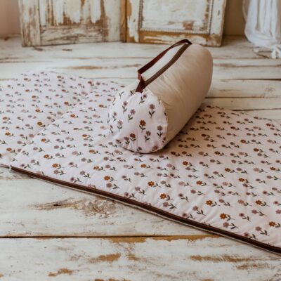 Śpiworek do przedszkola 140×75cm śliczne kwiatuszki