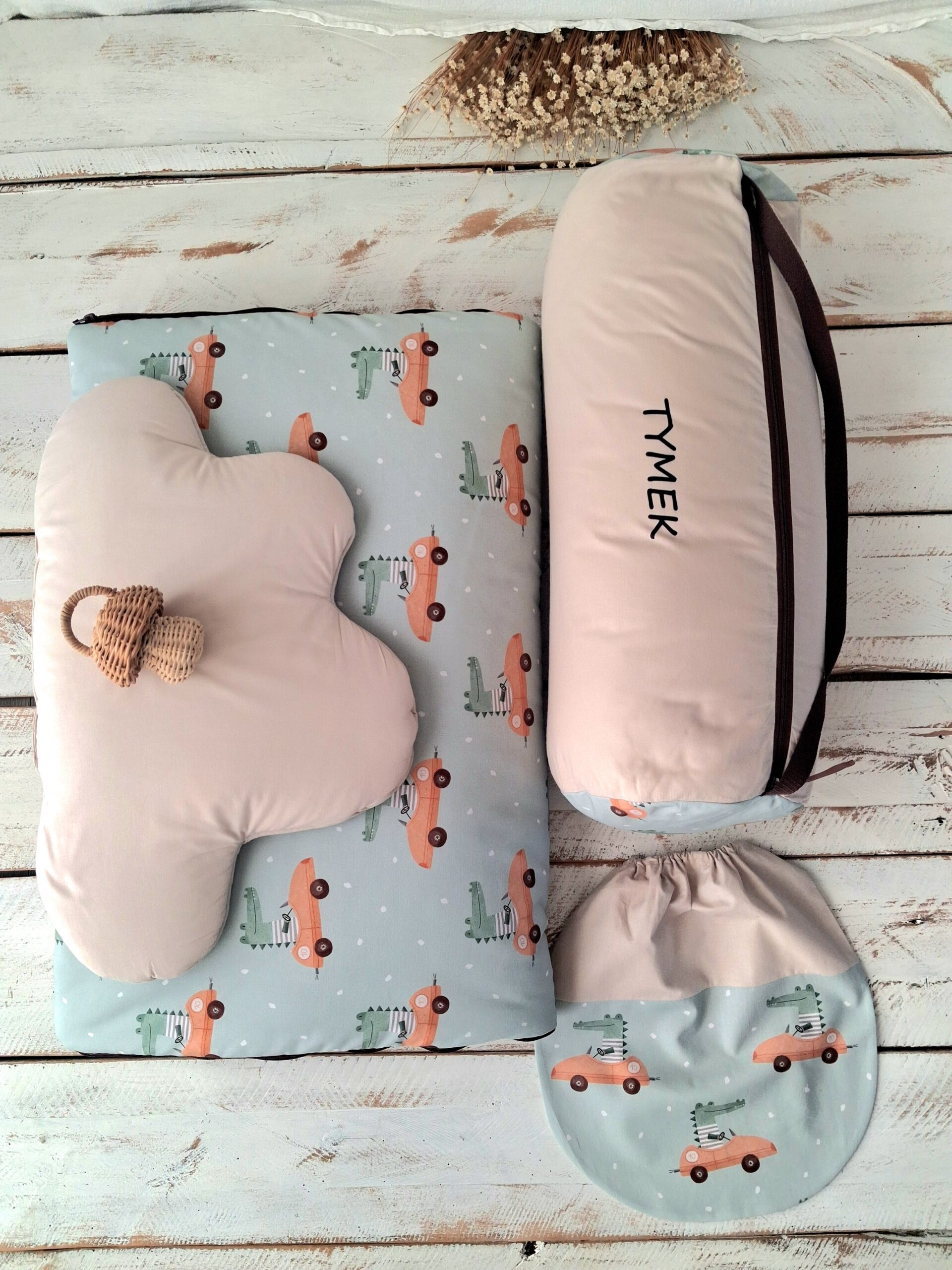 Śpiworek do przedszkola 140×75cm krokodyle