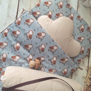 Śpiworek do przedszkola 140×75cm w sowim gaju