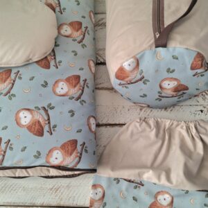 Śpiworek do przedszkola 140×75cm w sowim gaju