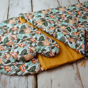 Śpiworek do przedszkola bawełniany 140×75cm safari