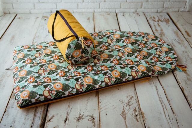 Śpiworek do przedszkola bawełniany 140×75cm safari