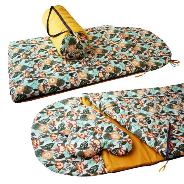 Śpiworek do przedszkola bawełniany 140×75cm safari