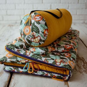 Śpiworek do przedszkola bawełniany 140×75cm safari