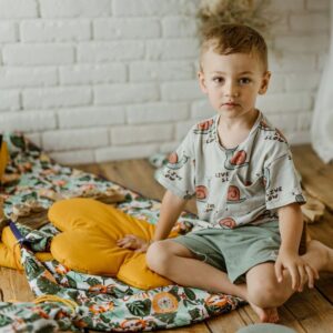 Śpiworek do przedszkola bawełniany 140×75cm safari