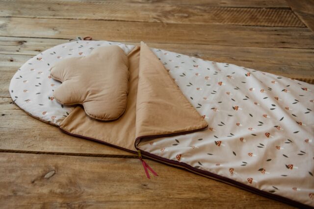 Śpiworek do przedszkola bawełniany zestaw 3w1 – poduszka i worek