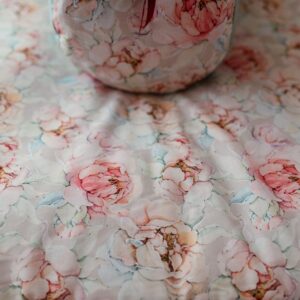 Śpiworek do przedszkola dla dziewczynki 140×75cm kwiaty