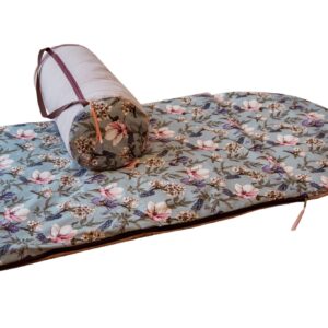 Śpiworek do przedszkola dla dziewczynki 140×75cm kwiatki