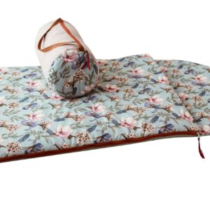 Śpiworek do przedszkola dla dziewczynki 140×75cm kwiatki