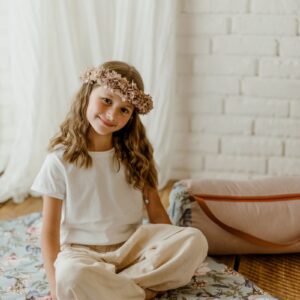 Śpiworek do przedszkola dla dziewczynki 140×75cm kwiatki