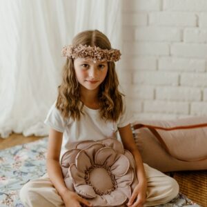 Śpiworek do przedszkola dla dziewczynki 140×75cm kwiatki