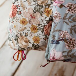 Śpiworek do przedszkola pościel 3w1 kwiaty retro