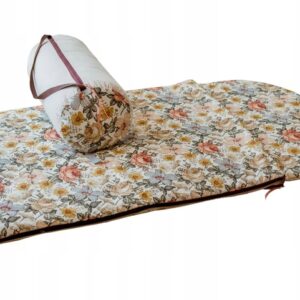 Śpiworek do przedszkola pościel 3w1 kwiaty retro