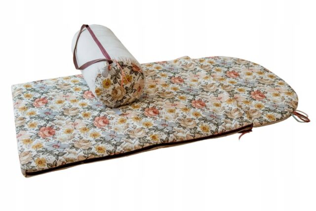 Śpiworek do przedszkola pościel 3w1 kwiaty retro