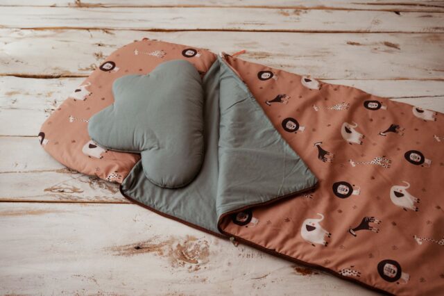 Śpiworek do przedszkola pościel zestaw 3w1 afrykańscy przyjaciele