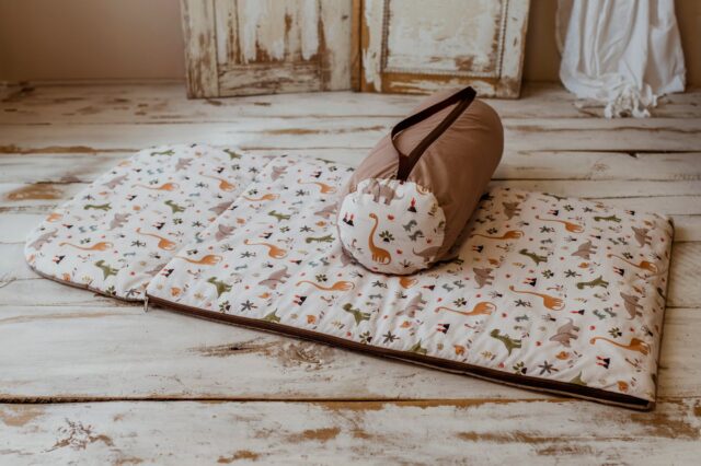 Śpiworek do przedszkola w dinozaury