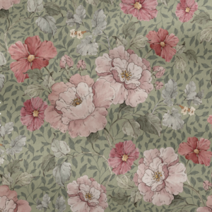 Śpiworek do przedszkola z falbanką 140×75cm różany wiosenne kwiaty