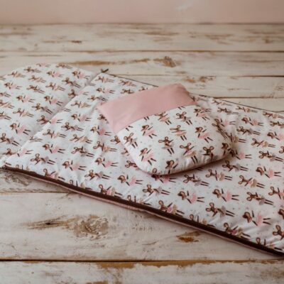 Śpiworek do przedszkola z workiem 140cmx75cm baletnice