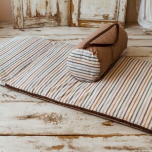 Śpiworek do przedszkola z workiem 140×75cm paski