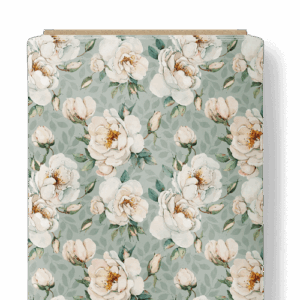 Śpiworek do spania z poduszką i workiem 6-10 lat białe kwiaty