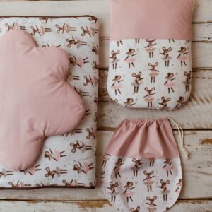 Śpiworek do żłobka z poduszką 60×120cm baletnice