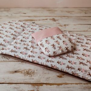 Śpiworek do żłobka z poduszką 60×120cm baletnice